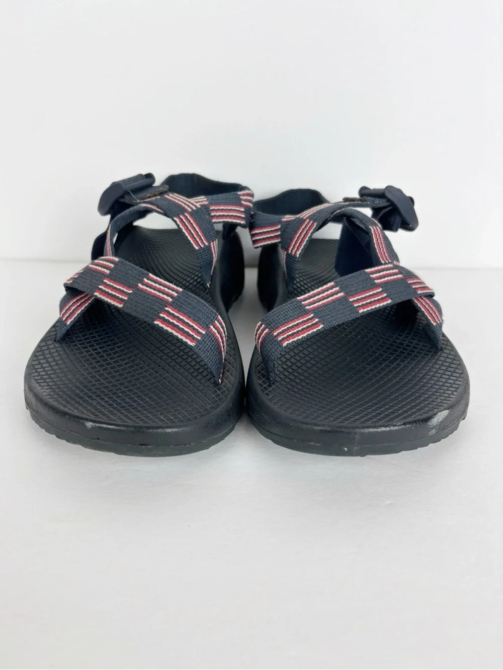 Chaco Z/1 Classic Sandals Men’s 7 Blue Red White Flag Athletic Outdoor Hiking - Picture 5 of 7